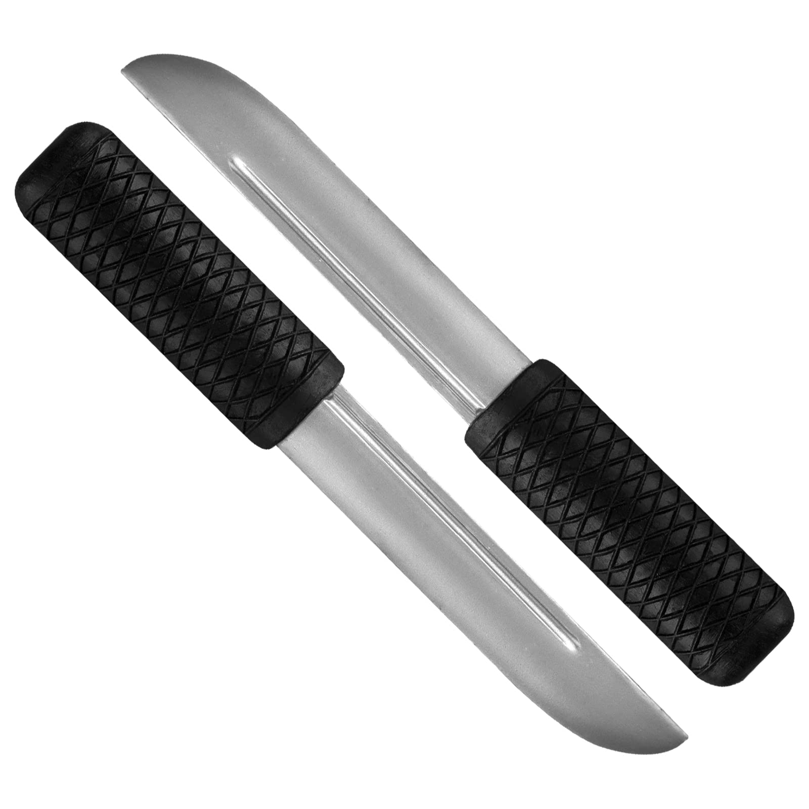 Kexvic Fake Rubber Knife Pack of 2- Professional Martial Art Self Defence MMA Training Weapon