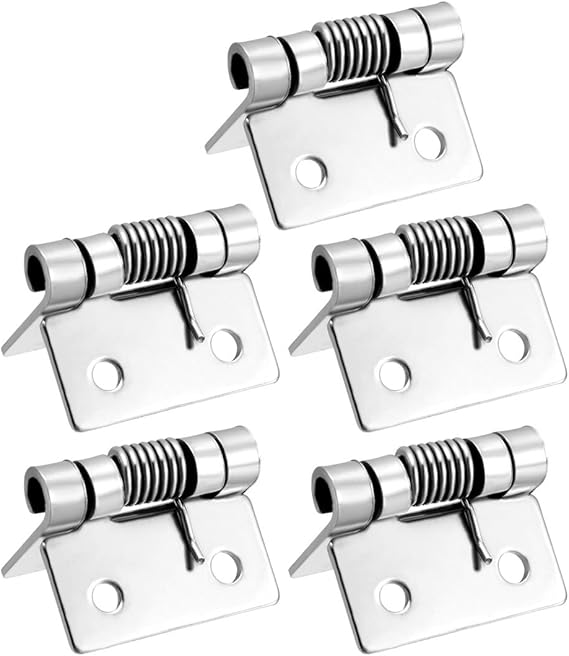 uxcell Self Closing Spring Hinge 0.98 inches Stainless Steel Brushed