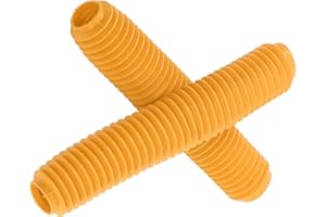 ARAMOX Pair Motorcycle Front Fork Shock Boots Dust Cover Front Fork Gaiters Suzuki RM125 DR250 DRZ400 400(Yellow)