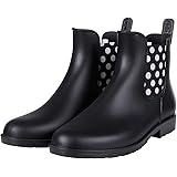 Colorxy Women's Ankle Rain Boots Waterproof Chelsea Booties Short Rain Shoes for Women