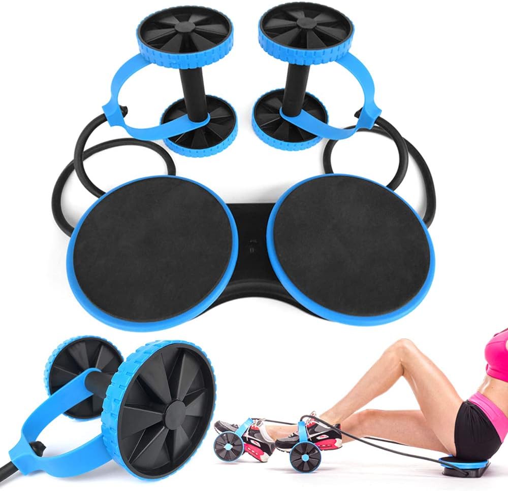 SEAMETAL Dual AB Roller Wheel,Muscle Roller Abdominal Trainer for Men Women Core Workout Home Gym Equipment