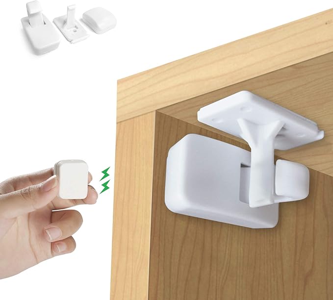 KNMY Magnéticas Cierre Seguridad Cajones Bebe, 10 Cerraduras + 2 Llaves