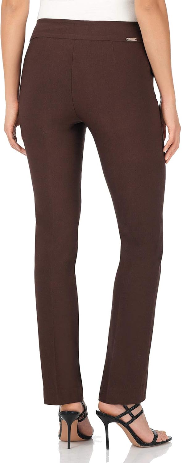 Rekucci Women's Ease Into Comfort Straight Leg Pant with Tummy Control at  Women’s Clothing store