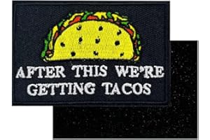 HIESPU STORE After This We're Getting Tacos Embroidered Hook and Loop Patch