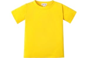 Magic Park 6M-14Y Baby Short Long Sleeve Tee Tops Toddler T-Shirt Kids Solid Color Shirts Boys Girls Casual Blouse