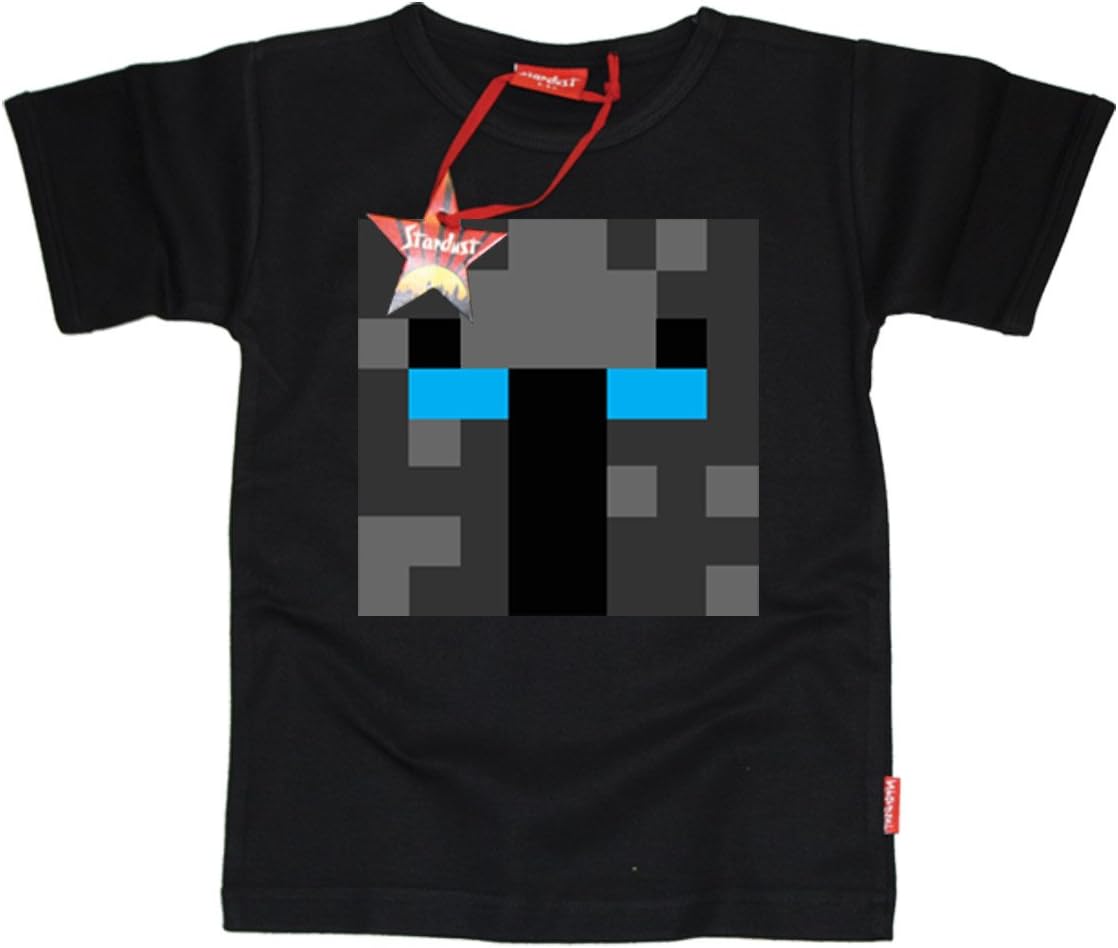 Stardust Ethical Kids Childrens PopularMMOs YouTube Gamer T-Shirt (Black)