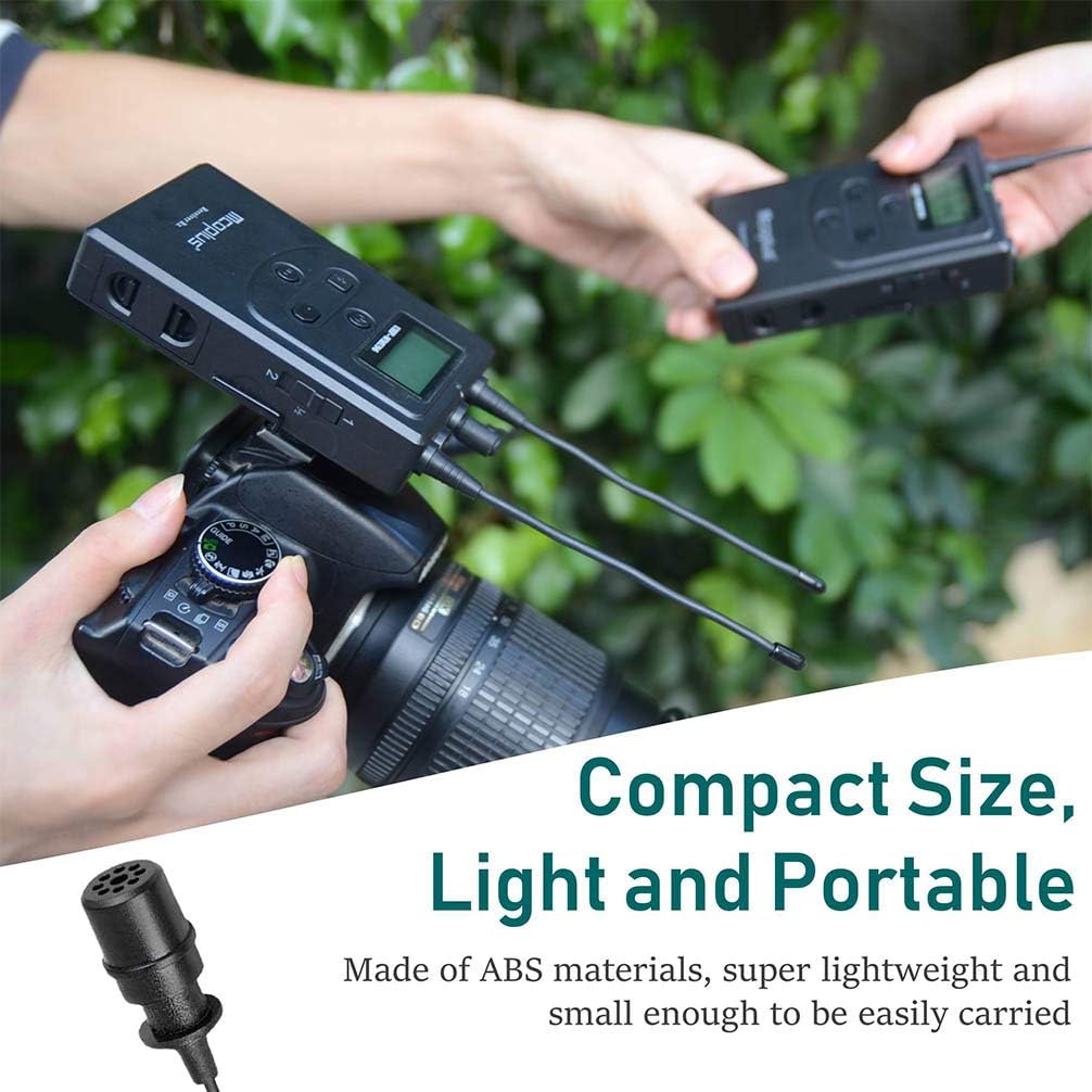 Venidice 96-Channel Professional UHF Wireless Lavalier Microphone System - Image 3