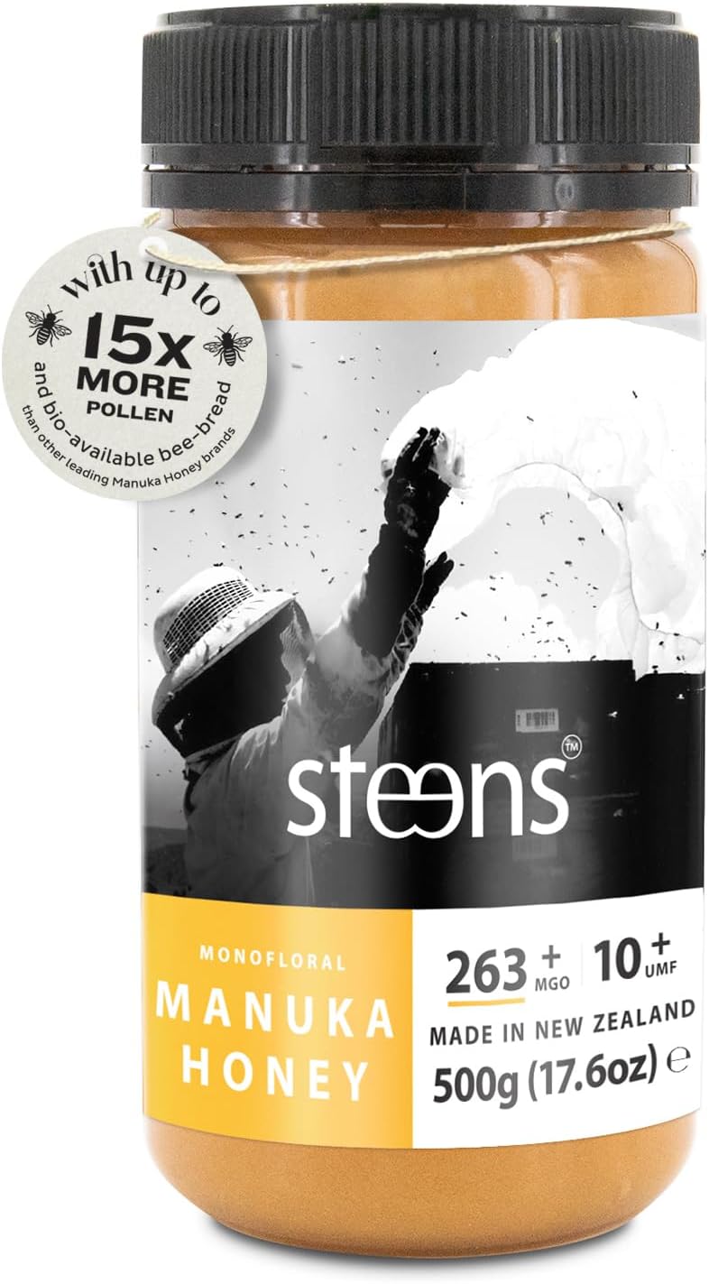 Steens Manuka Honey MGO 263+ UMF 10+ Raw 500g Pure New Zealand