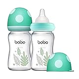 YOHKOH Natural Glass Baby Bottle with Natural