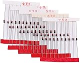 Fasizi 300Pcs Zener Diode 1/2W Assorted Kit 2V to 39V 30 Values 0.5W Electronics view 6