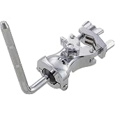 L-Arm Tom Holder Clamp, 12.7mm Stainless Arm, 360&deg; Ball Joint (SC-SBLAM-L) | Fits 1/2" To 1" Stand Tubes, Mounts Toms, Electronic Drums, Cowbells And Percussion Accessories