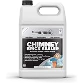 MasonryDefender Chimney Brick Sealer, Clear Water-Based Siloxane Sealer - Breathable Waterproofer For All Exterior, Vertical Masonry Surfaces - 1 Gal