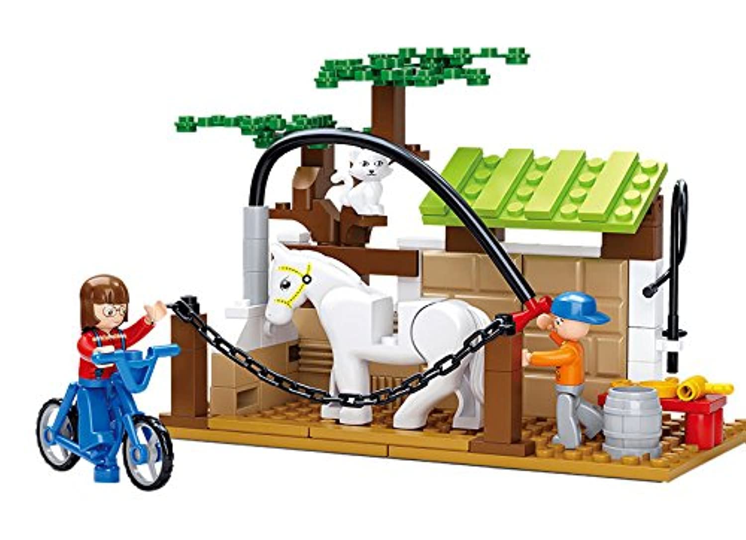 Sluban Horse Wash Area Building Set