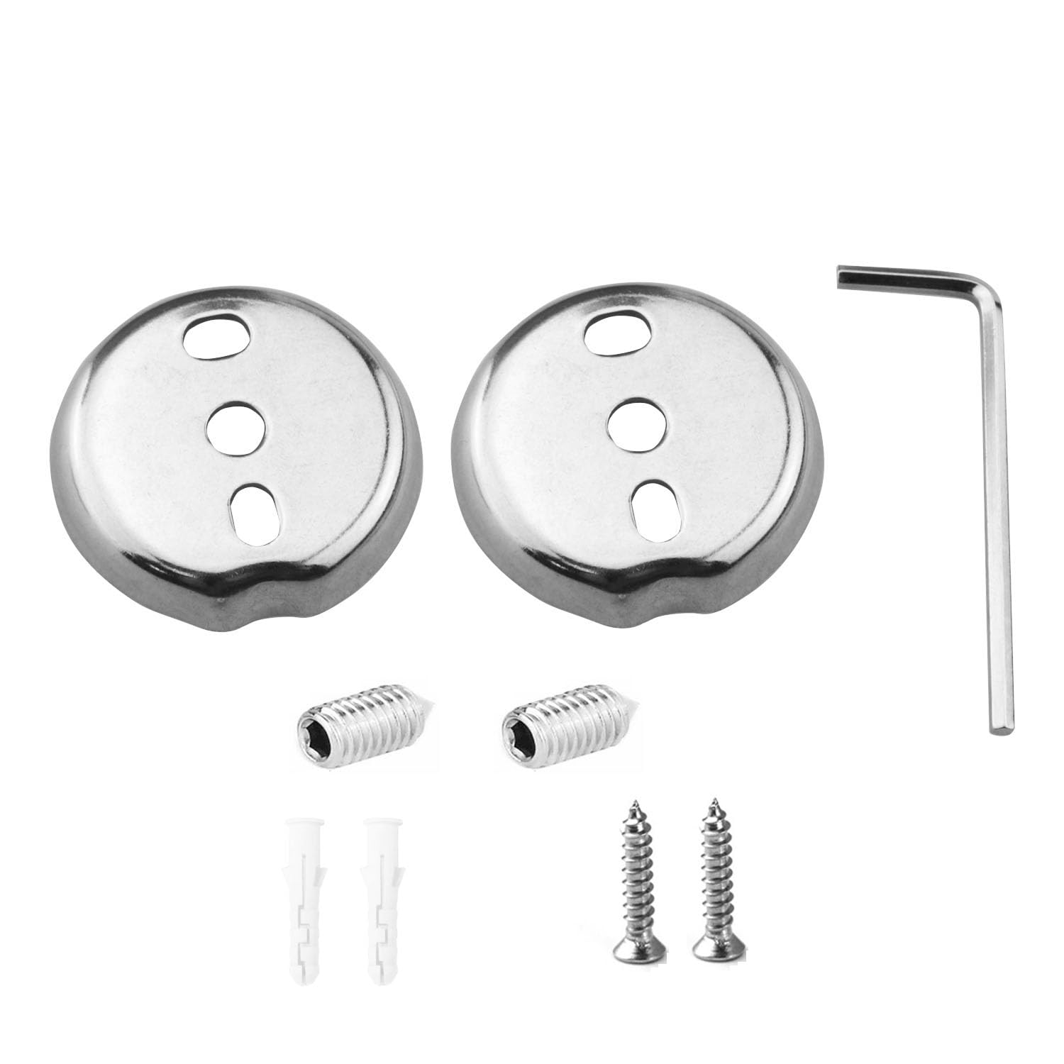 Photo 1 of YHXiXi Towel Bar Replacement Parts, 1.51/0.8 Inch Stainless Steel Screw Kit, Silver, with Screw Wrench Modern Bathroom Towel Rack for Home Decor and Hardware