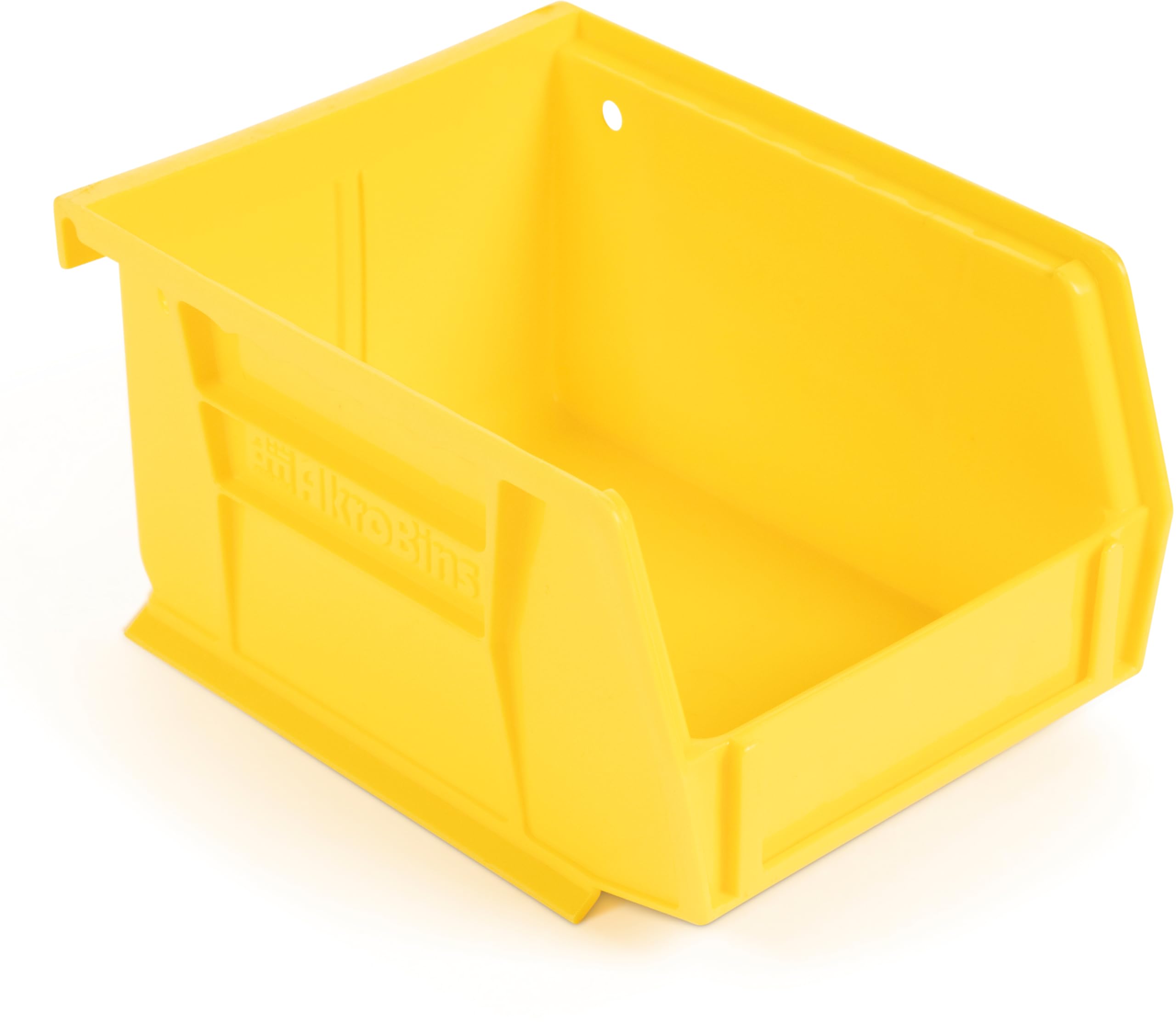 Photo 1 of **2 PIECES**Hudson Exchange 5-1/2" x 4" x 3" Plastic Stackable Storage Bin and Hanging Container, Yellow