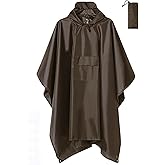 Uposiut Rain Poncho for Adults Lightweight Waterproof Rain Coat for Men Reusable Rain Jacket for Emergency Outdoor