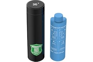 KEKHEALTH Compact 60H Insulin Cooler Travel Case Temp Display Medication Cooler for Travel TSA Approved Ice Packs Insulated Medicine Bag EpiPen Case Diabetic Coolers with QR Medical Alert Tag（Black）