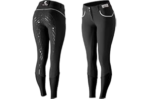 HORZE Women's Nordic Performance Sporty Silicone Full Seat Breeches Riding Pants