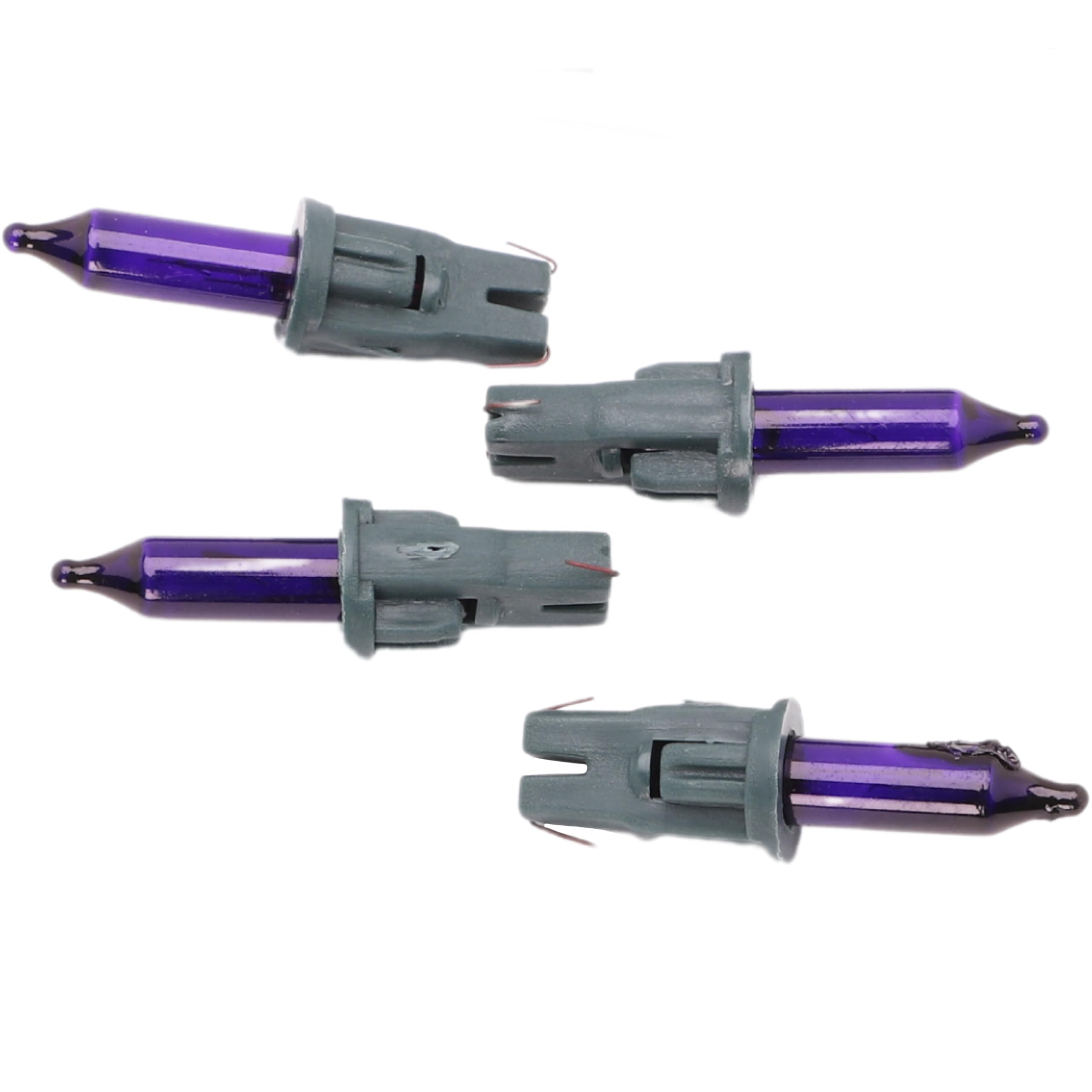 Christmas Concepts® Pack of 4 Dark Purple Push in Spare Bulbs - 5V 0.7W 0.14A - Replacement Bulbs