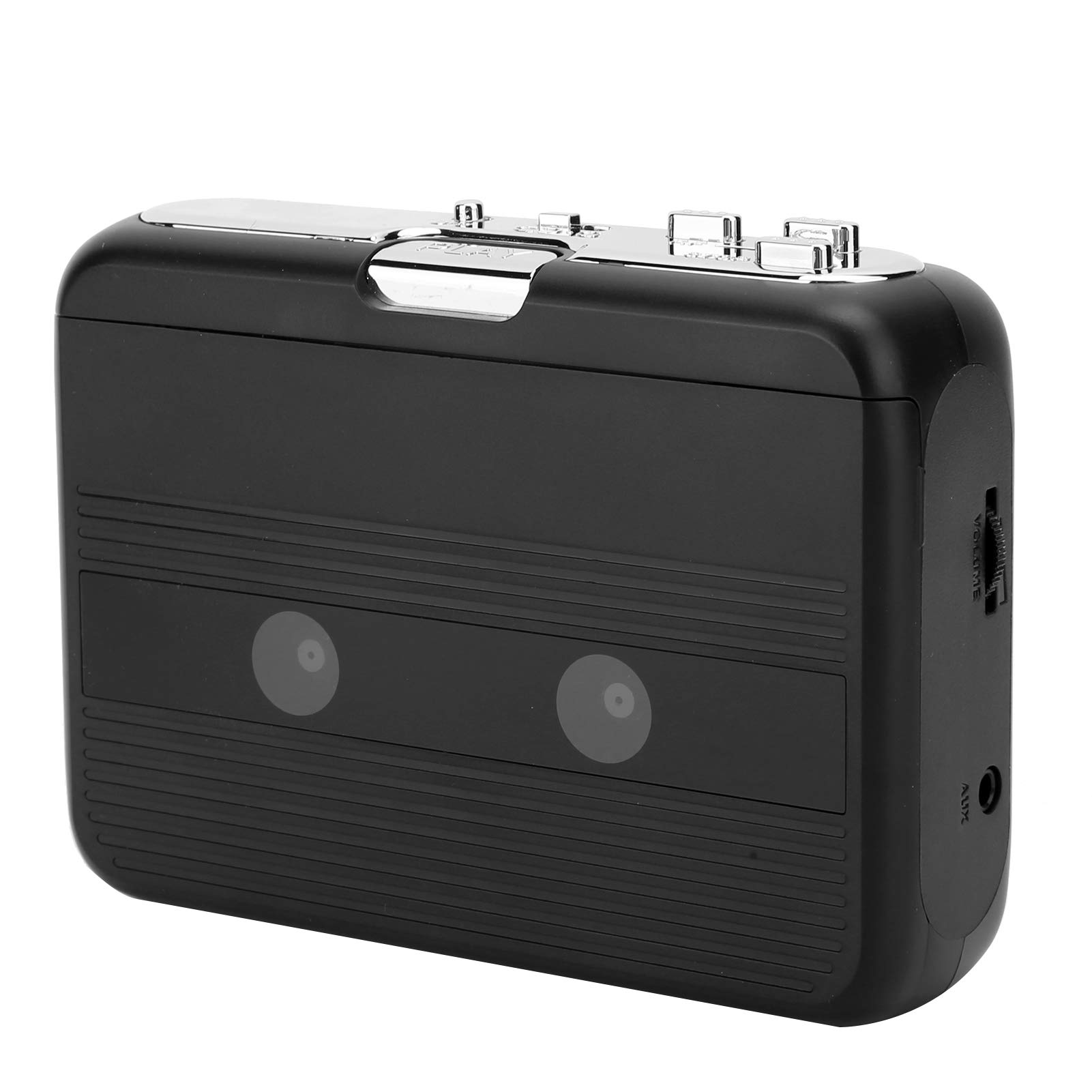 Photo 1 of 214 Bluetooth Cassette Player, Portable Cassette Player with Headphone, Battery or USB Power Supply, with AutoReverse Function(Black)