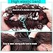 AISI QUEENS 2PCS Messy Bun Hair Piece 100% Human Hair Scrunchies Buns Hair Pieces for Women Curly Wavy Black Bun Elegant Chignons Wedding(Color:Dark Brown)