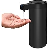 Mamiddle Automatic Soap Dispenser Stainless Steel with Sensor Infrared 9 oz. Soap Dispenser Electric IPX5 Waterproof USB-C Charging Motion Sensor for Kitchen & Bathroom (Black)