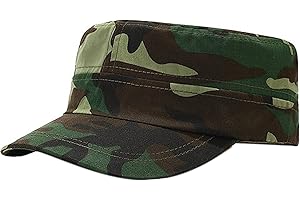 XYIYI Unisex Cotton Basic Cadet Army Cap Everyday Military Style Hat