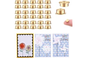30 Mini Metal Rotating Bearings, Suitable for Daily Handicrafts, Paper Cards, Scrapbooks, 360 ° Rotation, Smooth Rotation Mec