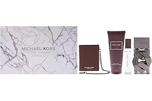 Absolu by Michael Kors for Men - 4 Pc Gift Set 3.4oz EDP Spray, 0.33oz EDP Spray (Mini), 3.4oz Shower Gel, Brown Wallet