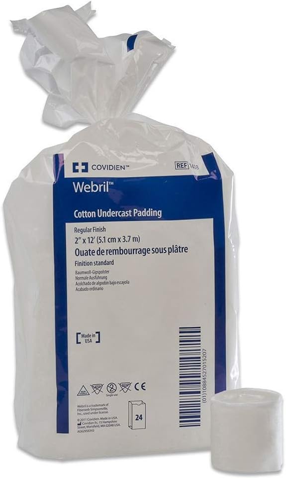 Webril 100% Cotton Undercast Padding 2" x 4 Yds Bg/24