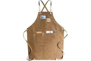 carrotez Adjustable Over sized Plus Size Canvas Apron with Pockets Men and Women Aprons