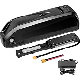 48V 13Ah Ebike Battery, Lithium Battery with 30A BMS for Electric Bicycles,Motorcycles (100-1000W) Motors, Includes Safe Lock,USB Output,Led Indicator Light, XT60 Connector&amp;Base (48V 13AH)