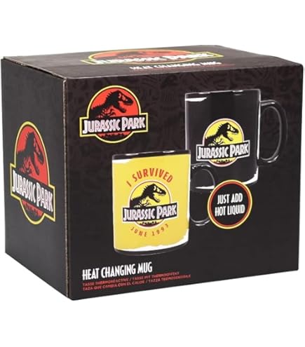 Jurassic Park JP 25th Anniversary Logo Universal Studios Black Coffee Mug – Hedgehogs Corner - View #7