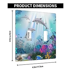 Pznen Sea Toggle Light Switch Wall Plate Ocean