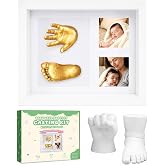 Noosuna Baby Hand and Foot Casting Kit with Shadow Box Frame(11x9 Inch) | Baby Foot Casting Kit Ideal for Baby Keepsakes, Baby Shower, Newborn Gifts, Perfect First Birthday