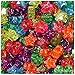 BeadTin Jelly Mix Sparkle 13mm Star Plastic Pony Beads (250pcs)