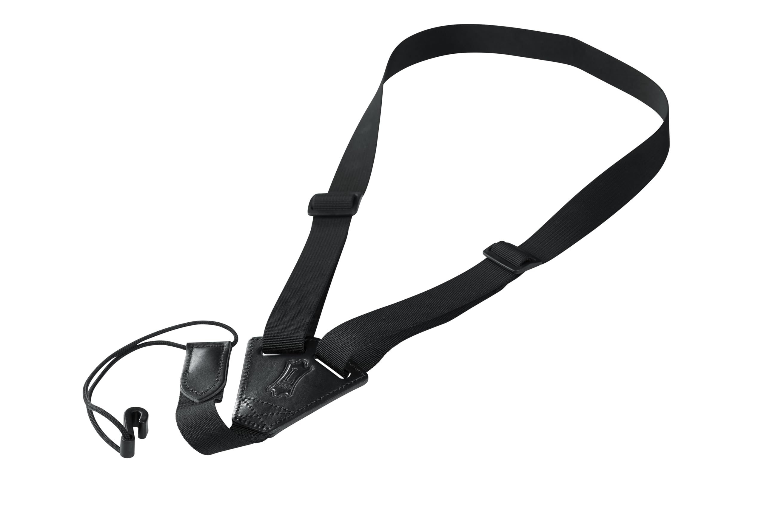 Levy's Leathers M20 1" Nylon Classical Guitar and Ukulele Strap, Black, Medium