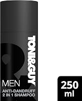 TONI&GUY Men Anti-Dandruff 2 in 1 Shampoo 250ml Cleanses Greasy Hair view 2