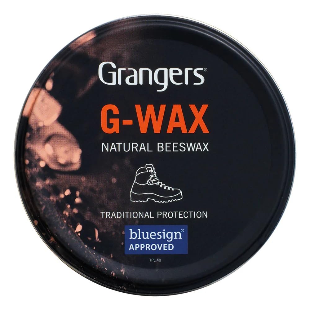 Grangers G-Wax | 80g | Traditional Wax Nourishes and Waterproofs Leather Walking Boots and Outdoor Footwear
