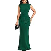 SxClub Formal Dress for Women Cocktail Sexy Bodycon Sleeveless Evening Party Floor Length Long Prom Dresses
