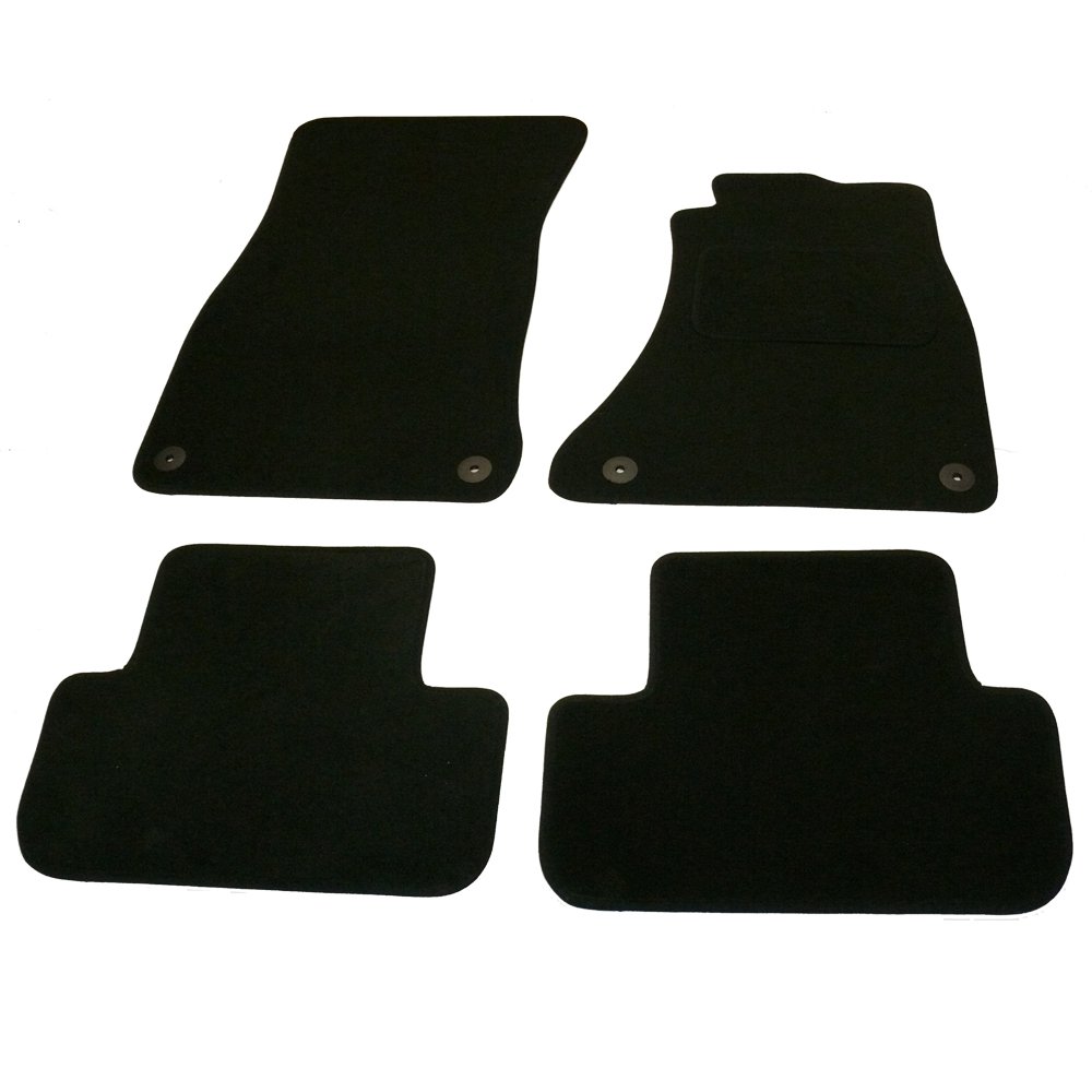 Sakura Mat Set Audi A5 Sportback Carpet with Carpet Heelpad 2009 Onwards - Black