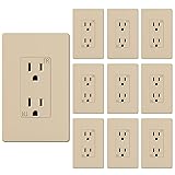 WEBANG Decorator Receptacle Outlet, Screwless Wall