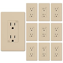 WEBANG Decorator Receptacle Outlet, Screwless Wall