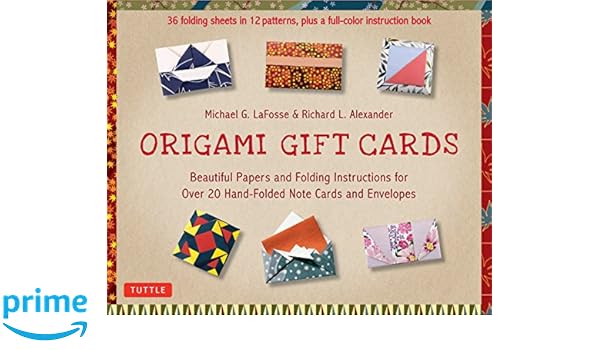 Origami Gift Cards Kit Beautiful Papers And Folding