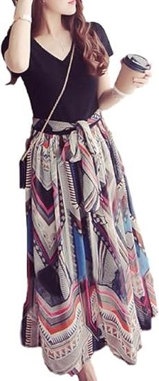 Amazon Co Jp ニブンノイチスタイル 1 2style キレイメ 半袖 着やせ エスニック オフショルダー ロング ドレス ワンピース レディース 服 ファッション小物