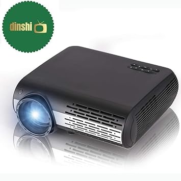 Dinshi Maxx 4k 2k Full HD 1080P 4200 Lumen Led Projector with HiFi Speaker (HDMI/USB/VGA/AV Ports)