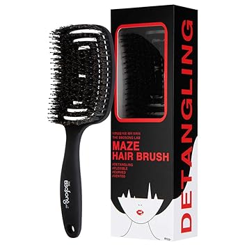 Amazon Com The Bbosong Lab Maze Hair Brush Curved And Flexible