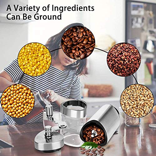 Linkax Kaffeemühle Manuell mit Keramikmahlwerk, Handkaffeemühle aus Edelstahl Faltbar Kaffeemühle Hand mit… – Bild 6