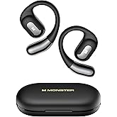 Monster Open Ear AC317 Headphones, Wireless Earbuds with Stereo Sound, 24H Playback, Bluetooth 5.4, Crystal Clear Calls, Type-C Charging, Touch Control, Sweat Resistant Open Ear Earbuds for Sports