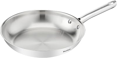 - Duetto On Poêle de qualité supérieure - Base épaisse - 28cm - Inox